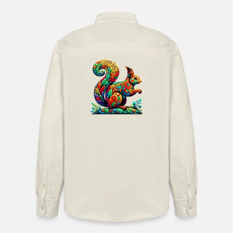 Eichhörnchen - Relaxed Fit Unisex Organic Hemd von Stanley/Stella - Natur