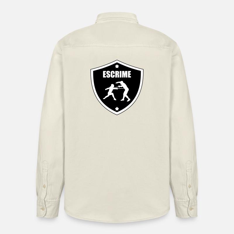 Fechtwappen: das Schild der Teilnehmer - Relaxed Fit Unisex Organic Hemd von Stanley/Stella - Natur