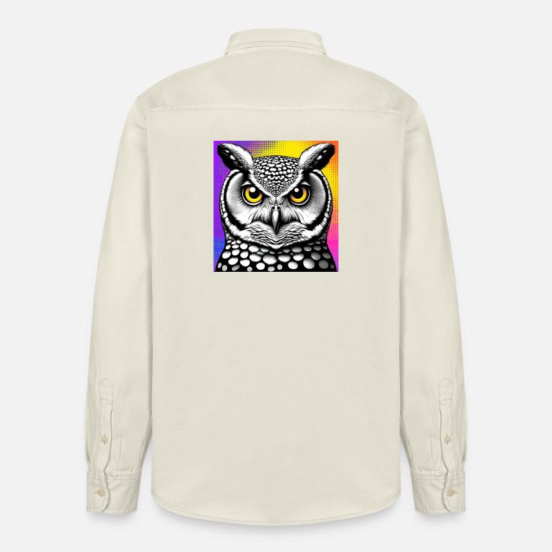 hibou - Chemise unisexe coupe décontractée bio Stanley/Stella - écru doux