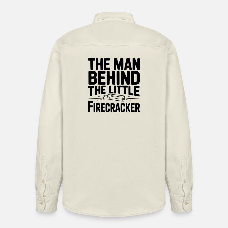 Der Mann hinter dem kleinen Feuerwerkskörper - Relaxed Fit Unisex Organic Hemd von Stanley/Stella - Natur