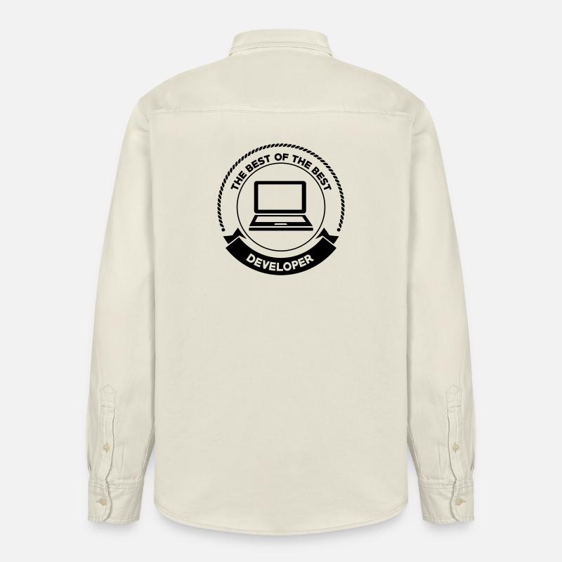 Developer - Chemise unisexe coupe décontractée bio Stanley/Stella - écru doux