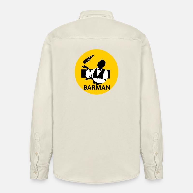 Barkeeper - Relaxed Fit Unisex Organic Hemd von Stanley/Stella - Natur