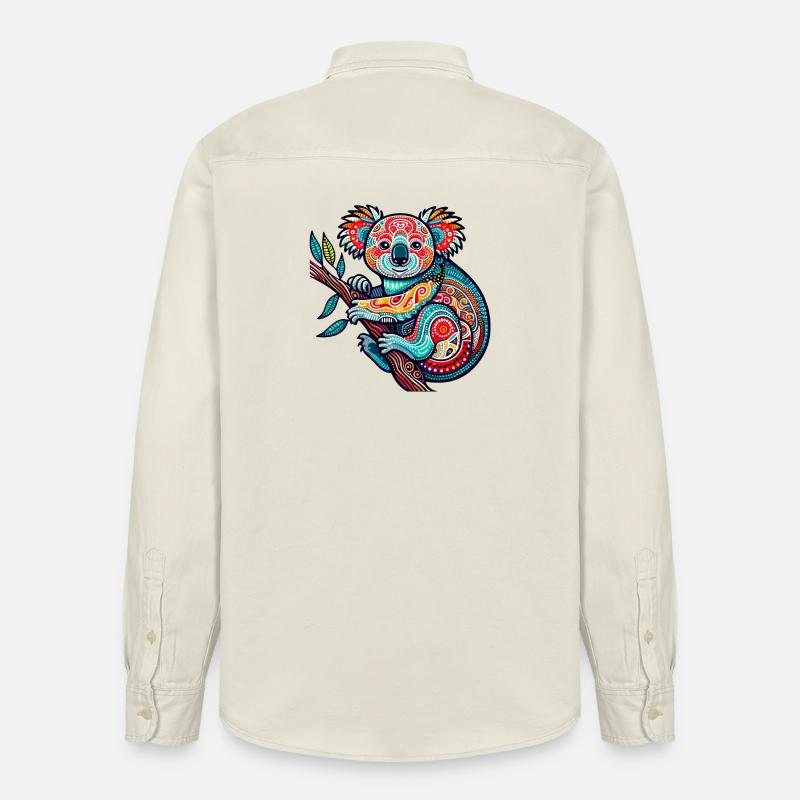 Koala - Chemise unisexe coupe décontractée bio Stanley/Stella - écru doux