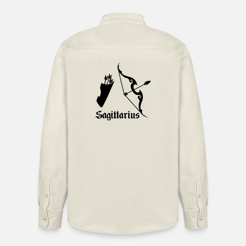 Pfeil und Bogen Schütze Schütze - Relaxed Fit Unisex Organic Hemd von Stanley/Stella - Natur