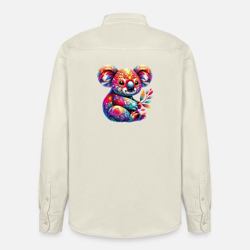 Koala - Chemise unisexe coupe décontractée bio Stanley/Stella - écru doux