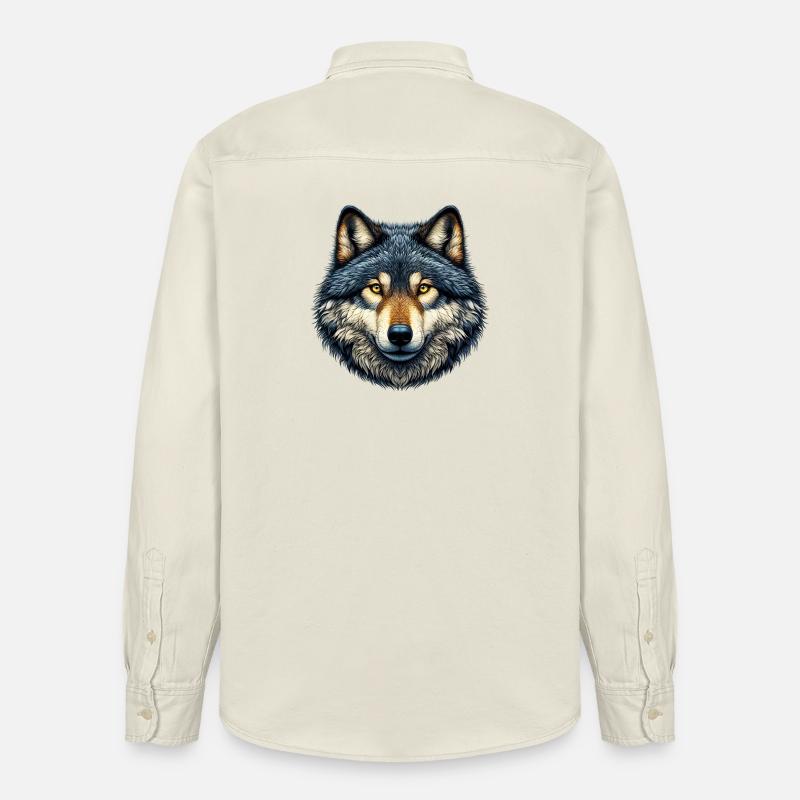 Wolf - Relaxed Fit Unisex Organic Hemd von Stanley/Stella - Natur