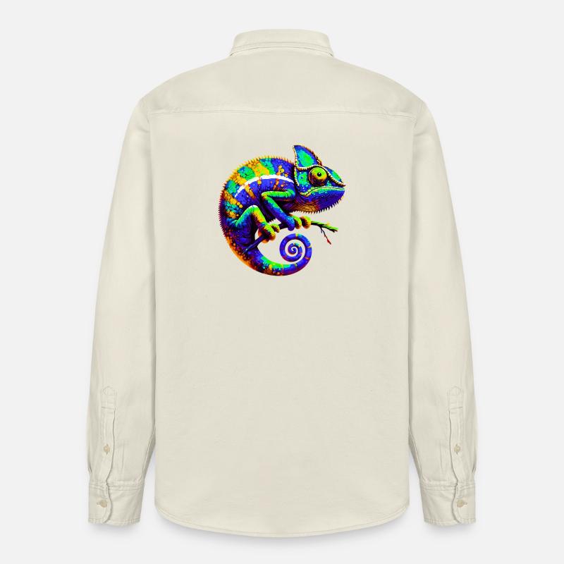 Chamäleon - Relaxed Fit Unisex Organic Hemd von Stanley/Stella - Natur