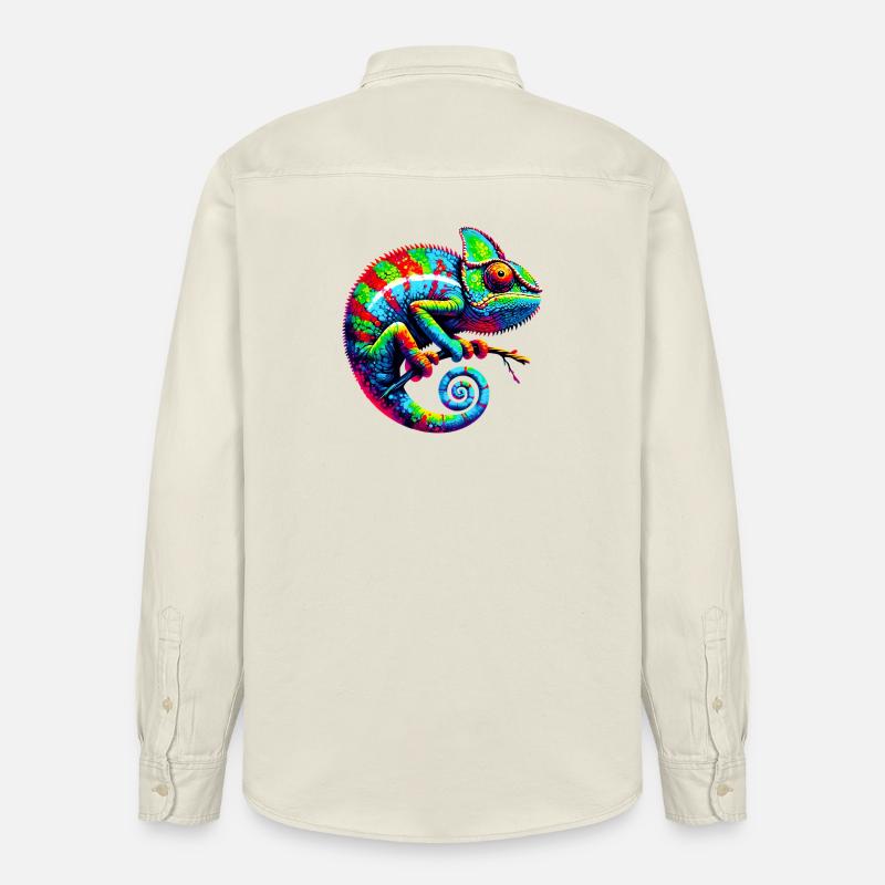 Chamäleon - Relaxed Fit Unisex Organic Hemd von Stanley/Stella - Natur
