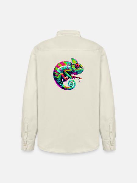 Chamäleon - Relaxed Fit Unisex Organic Hemd von Stanley/Stella - Natur