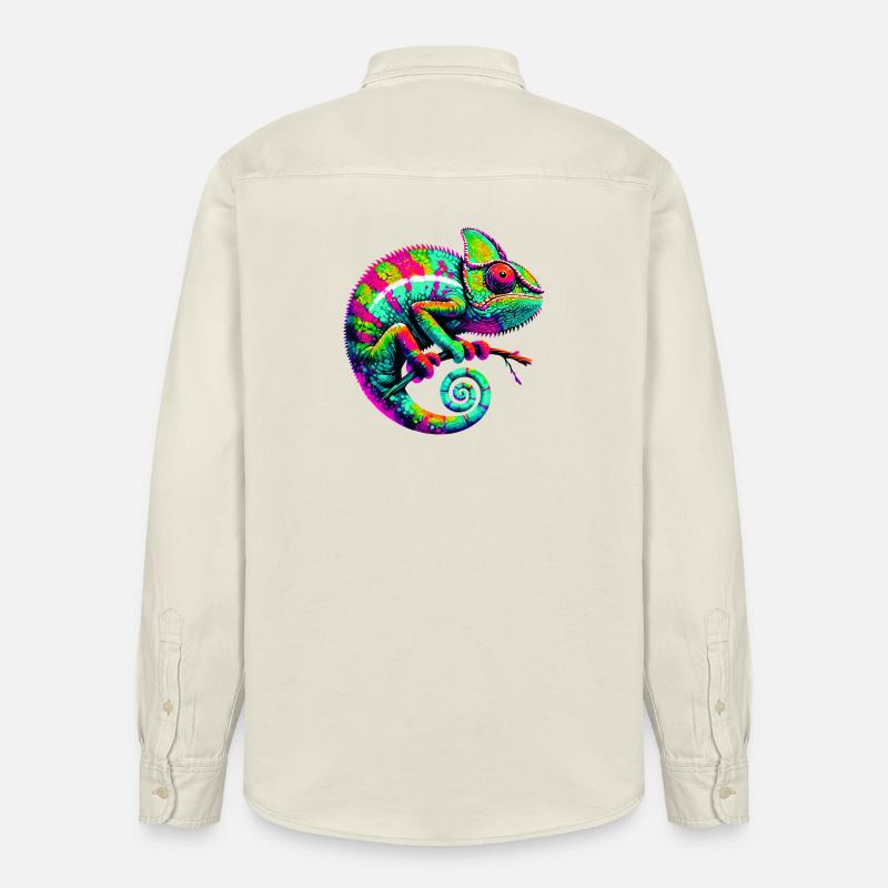 Chamäleon - Relaxed Fit Unisex Organic Hemd von Stanley/Stella - Natur