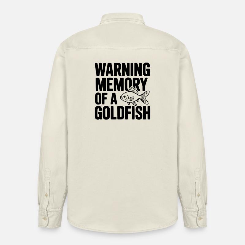 Warnerinnerung an einen Goldfisch - Relaxed Fit Unisex Organic Hemd von Stanley/Stella - Natur