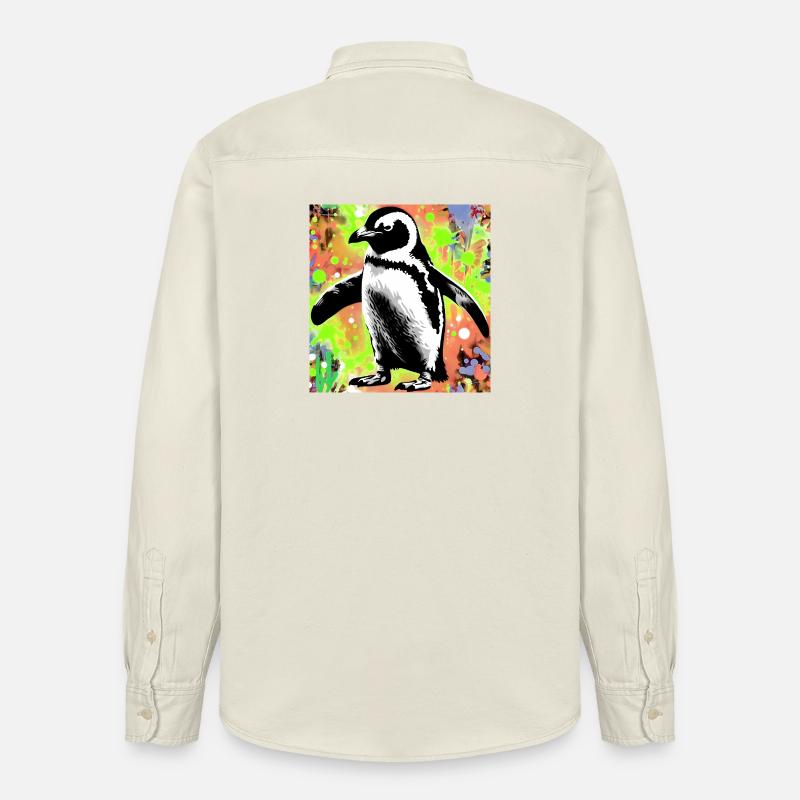 pingouin - Chemise unisexe coupe décontractée bio Stanley/Stella - écru doux