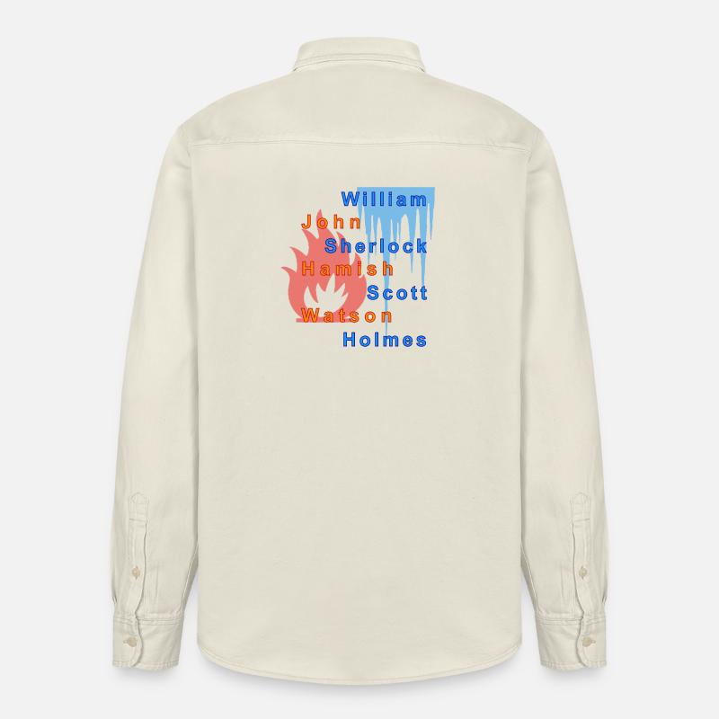 Feuer und Eis - Relaxed Fit Unisex Organic Hemd von Stanley/Stella - Natur