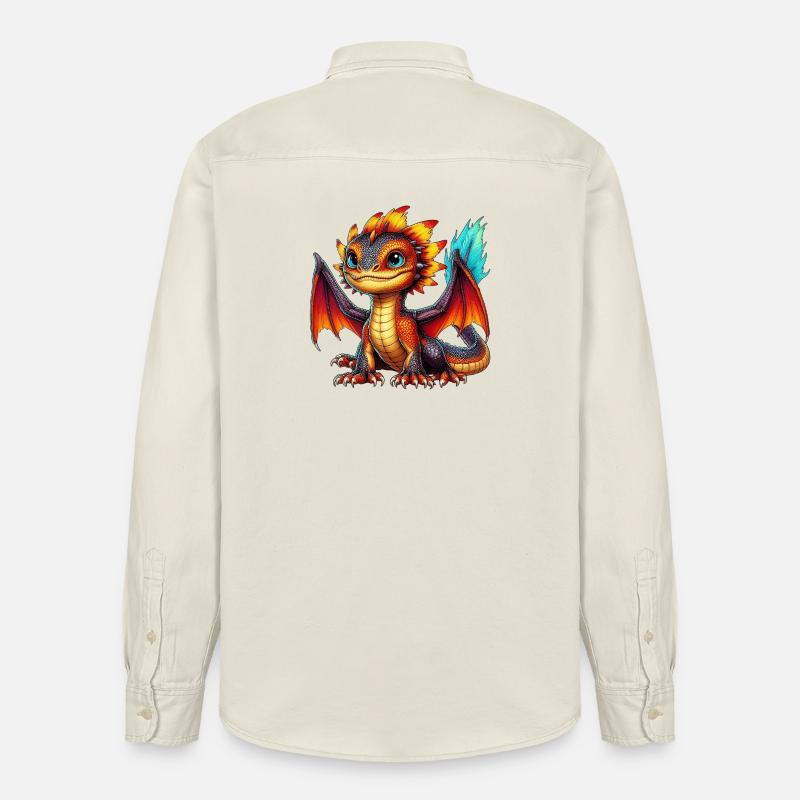 Dragon - Chemise unisexe coupe décontractée bio Stanley/Stella - écru doux
