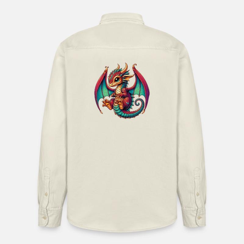 Dragon - Chemise unisexe coupe décontractée bio Stanley/Stella - écru doux