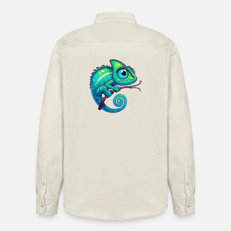Chamäleon - Relaxed Fit Unisex Organic Hemd von Stanley/Stella - Natur