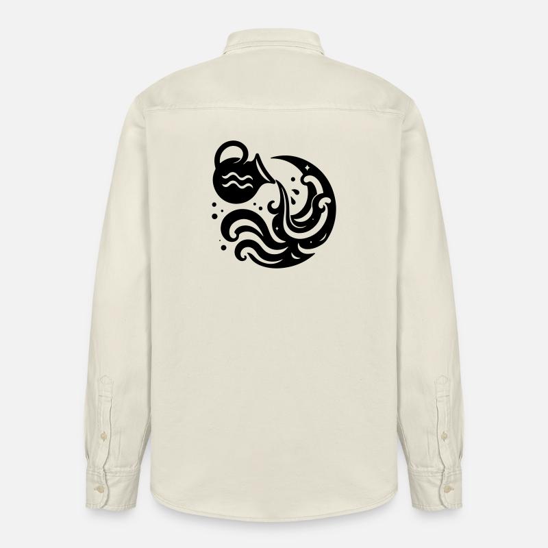 Wassermann - Relaxed Fit Unisex Organic Hemd von Stanley/Stella - Natur