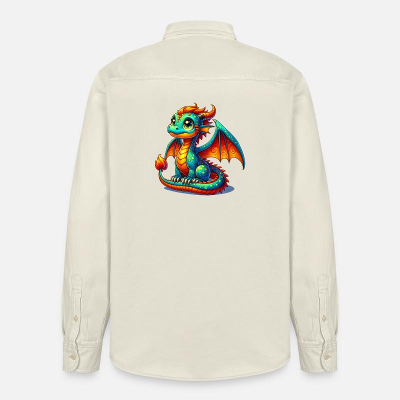 Dragon - Chemise unisexe coupe décontractée bio Stanley/Stella - écru doux