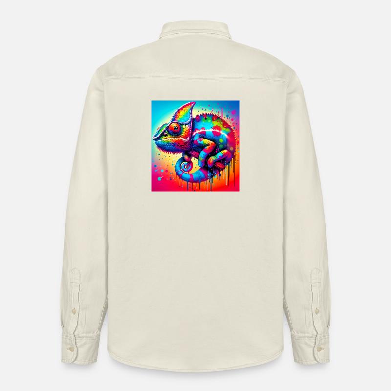 Chamäleon - Relaxed Fit Unisex Organic Hemd von Stanley/Stella - Natur