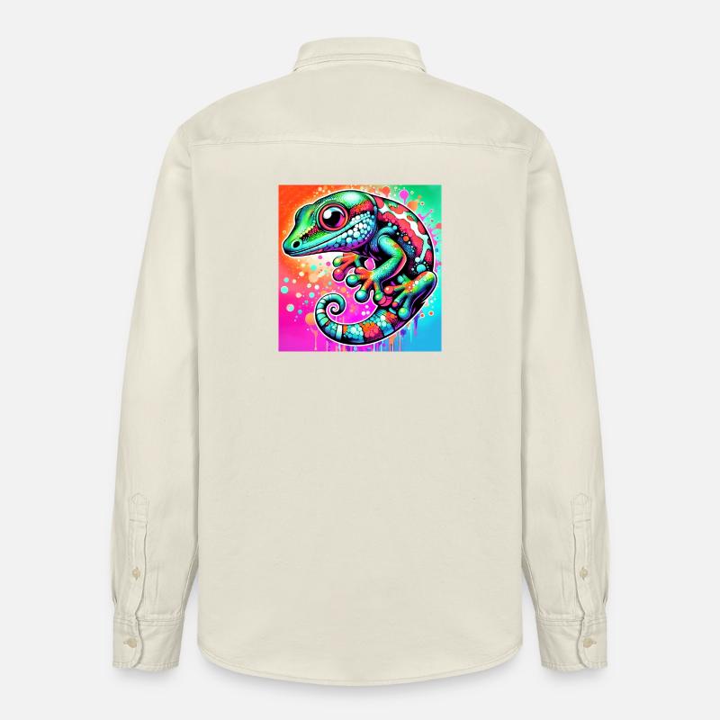 Gecko - Relaxed Fit Unisex Organic Hemd von Stanley/Stella - Natur