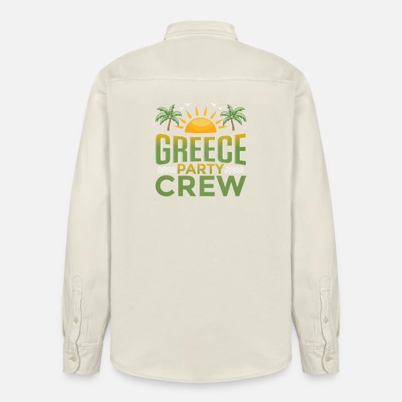 Équipe du parti grec - Chemise unisexe coupe décontractée bio Stanley/Stella - écru doux