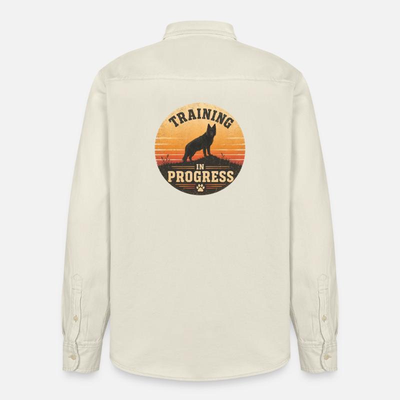 Training in Progress - Relaxed Fit Unisex Organic Hemd von Stanley/Stella - Natur