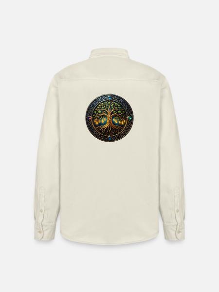 Fantasiebaum des Lichts - Relaxed Fit Unisex Organic Hemd von Stanley/Stella - Natur
