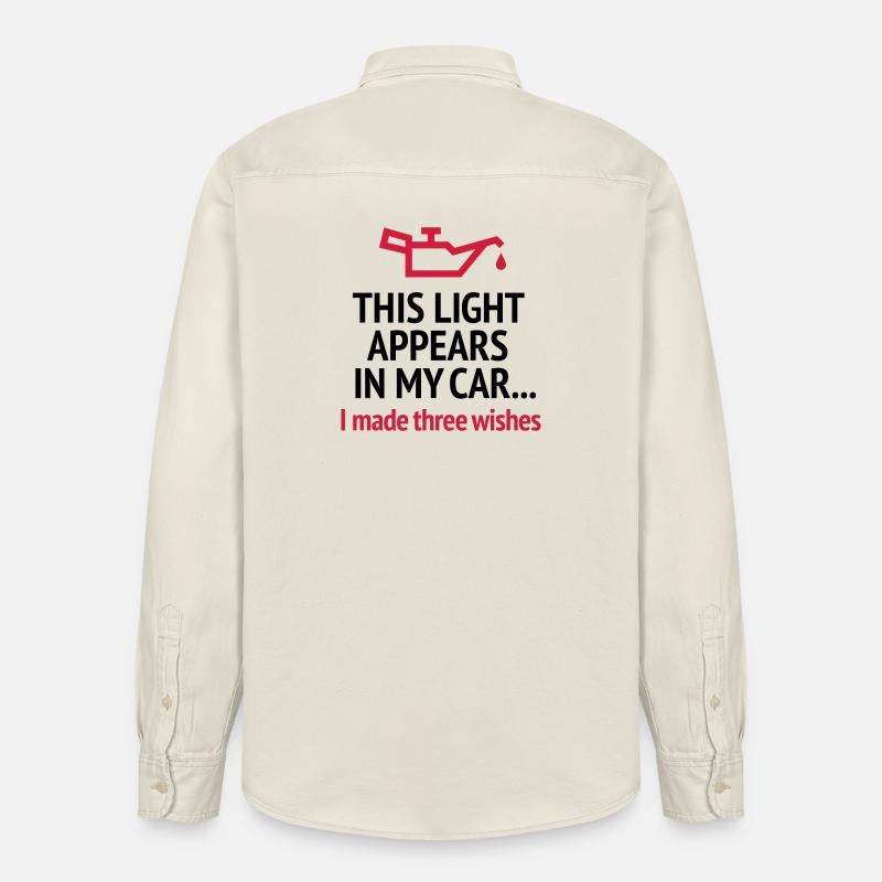 Lustiges blondes Scherzführerscheinautofahröl - Relaxed Fit Unisex Organic Hemd von Stanley/Stella - Natur