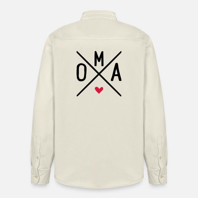 oma - Relaxed Fit Unisex Organic Hemd von Stanley/Stella - Natur
