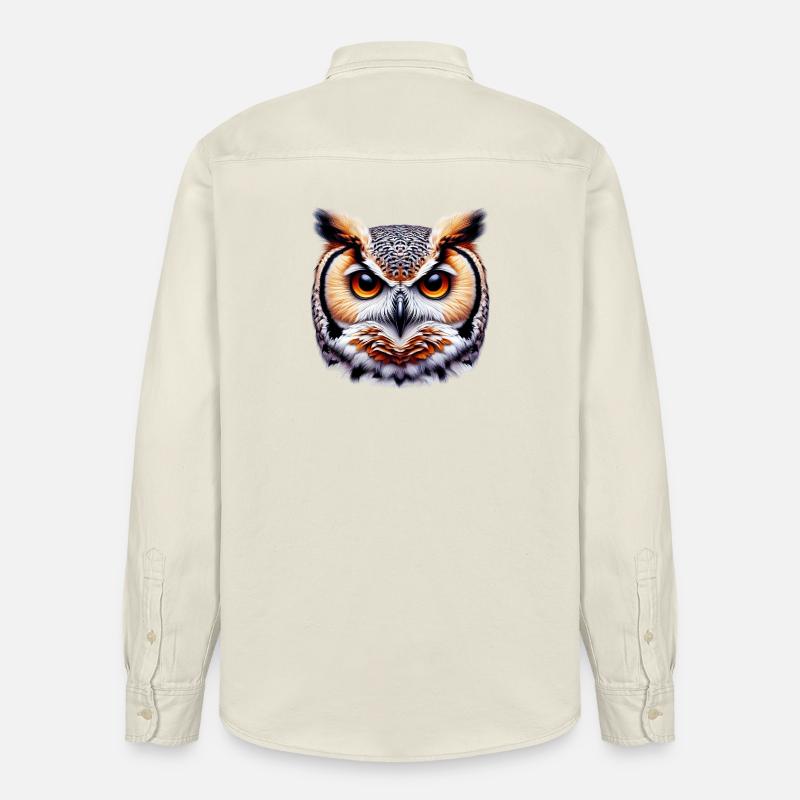 Hibou - Chemise unisexe coupe décontractée bio Stanley/Stella - écru doux