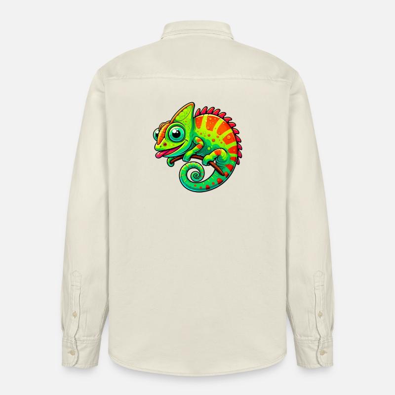 Chamäleon - Relaxed Fit Unisex Organic Hemd von Stanley/Stella - Natur