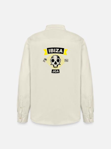 IBIZA – JGA unter Palmen - Relaxed Fit Unisex Organic Hemd von Stanley/Stella - Natur