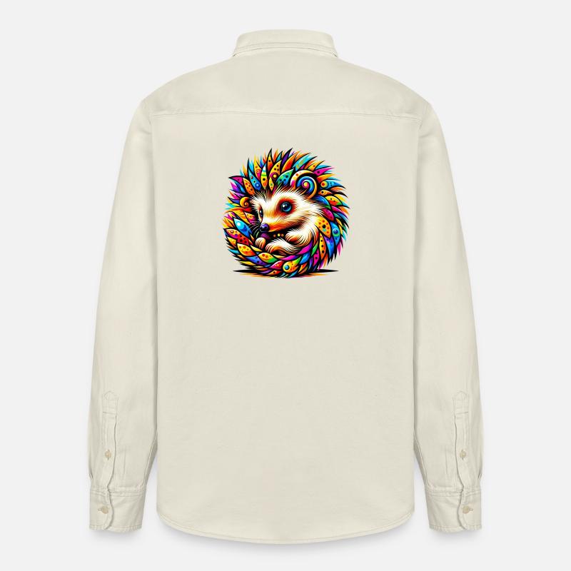 Igel - Relaxed Fit Unisex Organic Hemd von Stanley/Stella - Natur