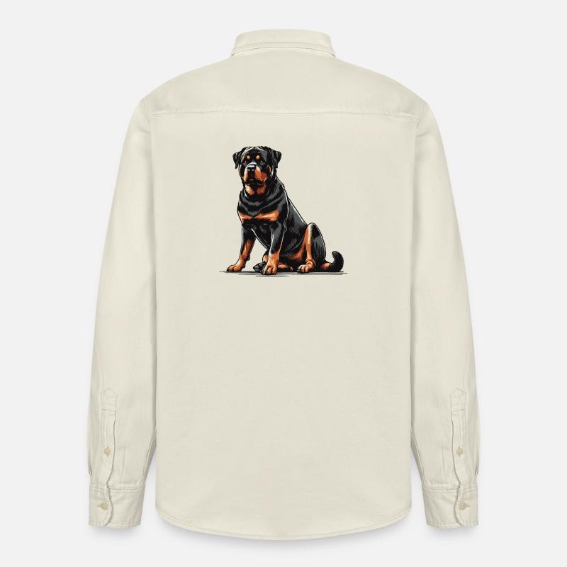 Rottweiler - Chemise unisexe coupe décontractée bio Stanley/Stella - écru doux
