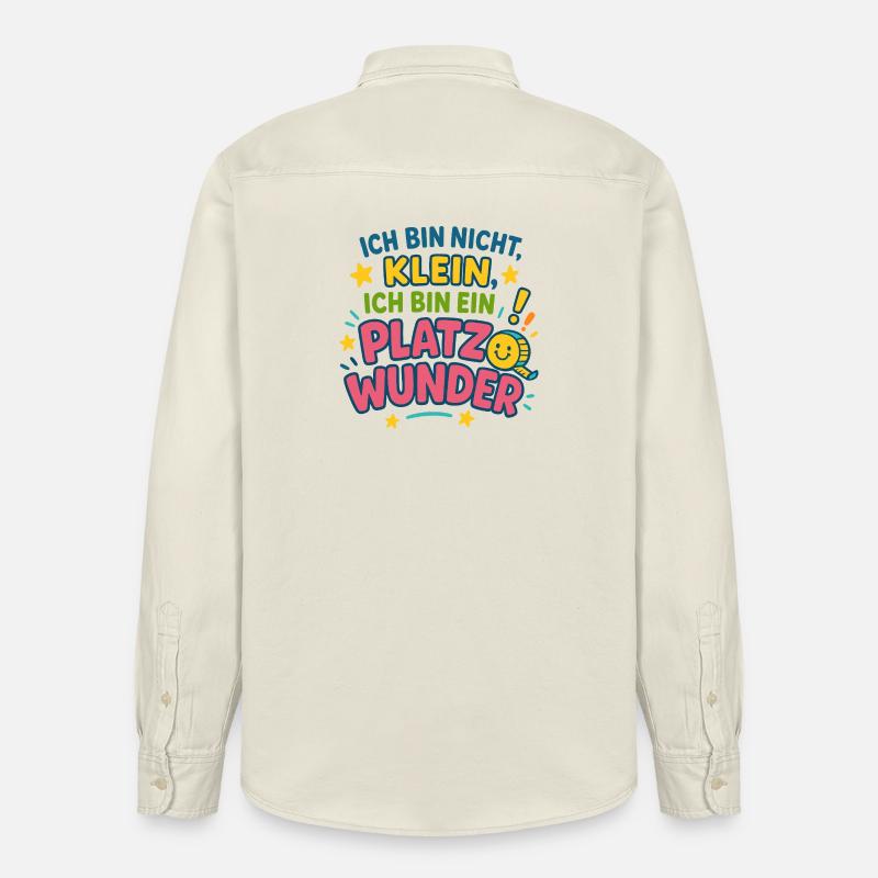 Ich bin ein Platzwunder Spruch - Relaxed Fit Unisex Organic Hemd von Stanley/Stella - Natur