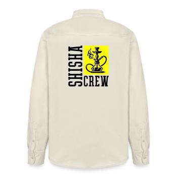 Shisha Crew - Relaxed Fit Unisex Organic Shirt by Stanley/Stella - soft Ecru - Back - AI Model Male 178 light (178cm)