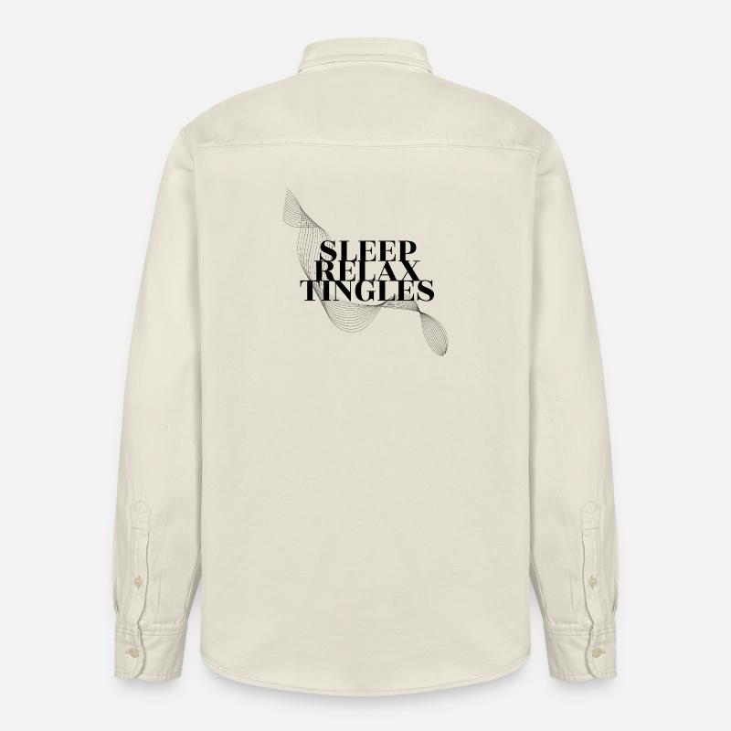 ASMR Flow: Sleep, Relax, Tingles - Relaxed Fit Unisex Organic Shirt by Stanley/Stella - soft Ecru