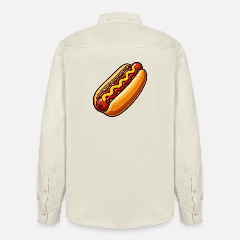 Sandwich - Chemise unisexe coupe décontractée bio Stanley/Stella - écru doux