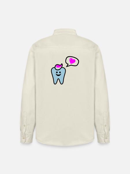 zahn punk zahnarzt dentist - Relaxed Fit Unisex Organic Shirt by Stanley/Stella - soft Ecru