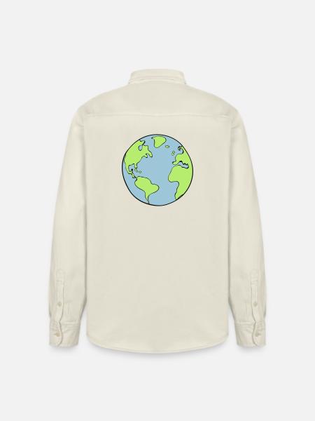 earth - Relaxed Fit Unisex Organic Shirt by Stanley/Stella - soft Ecru