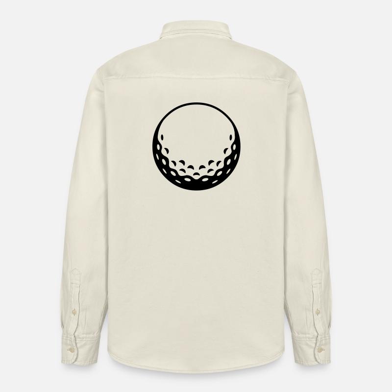 Golfball - einfärbbar - Relaxed Fit Unisex Organic Hemd von Stanley/Stella - Natur