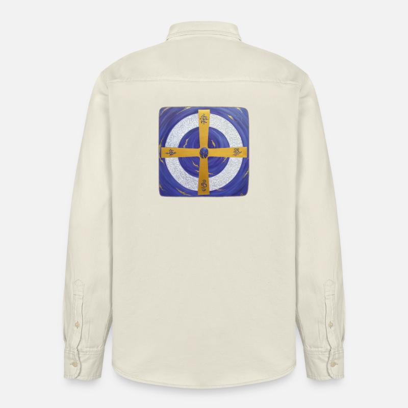Kristall-Sternentor von Erzengel Michael - Relaxed Fit Unisex Organic Hemd von Stanley/Stella - Natur
