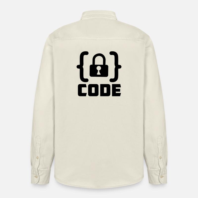 Code mit Sperrprogrammierer - Relaxed Fit Unisex Organic Hemd von Stanley/Stella - Natur