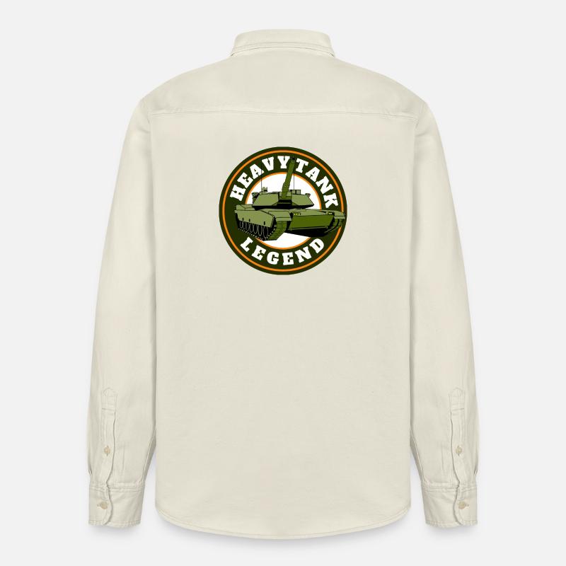 Heavy Legend - Panzer Design - Chemise unisexe coupe décontractée bio Stanley/Stella - écru doux