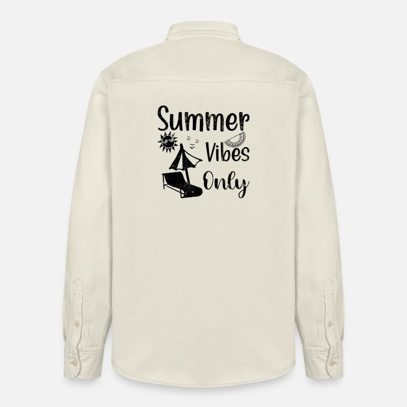 Please upload the design image for analysis - Relaxed Fit Unisex Organic Shirt by Stanley/Stella - soft Ecru