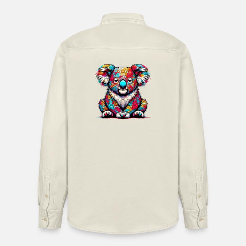 Koala - Chemise unisexe coupe décontractée bio Stanley/Stella - écru doux