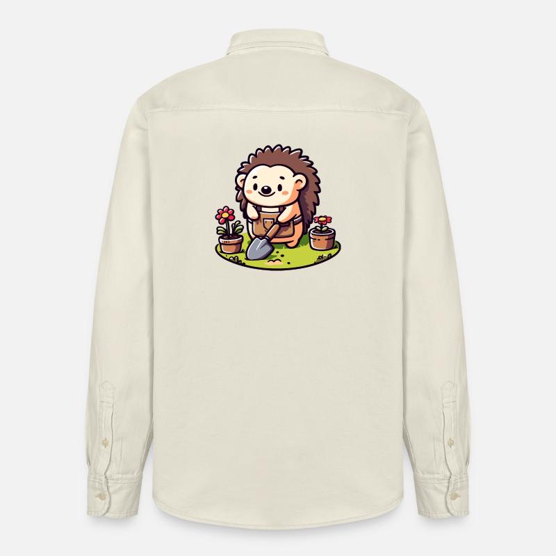 Igelgärtner: Der Blütenkumpel - Relaxed Fit Unisex Organic Hemd von Stanley/Stella - Natur