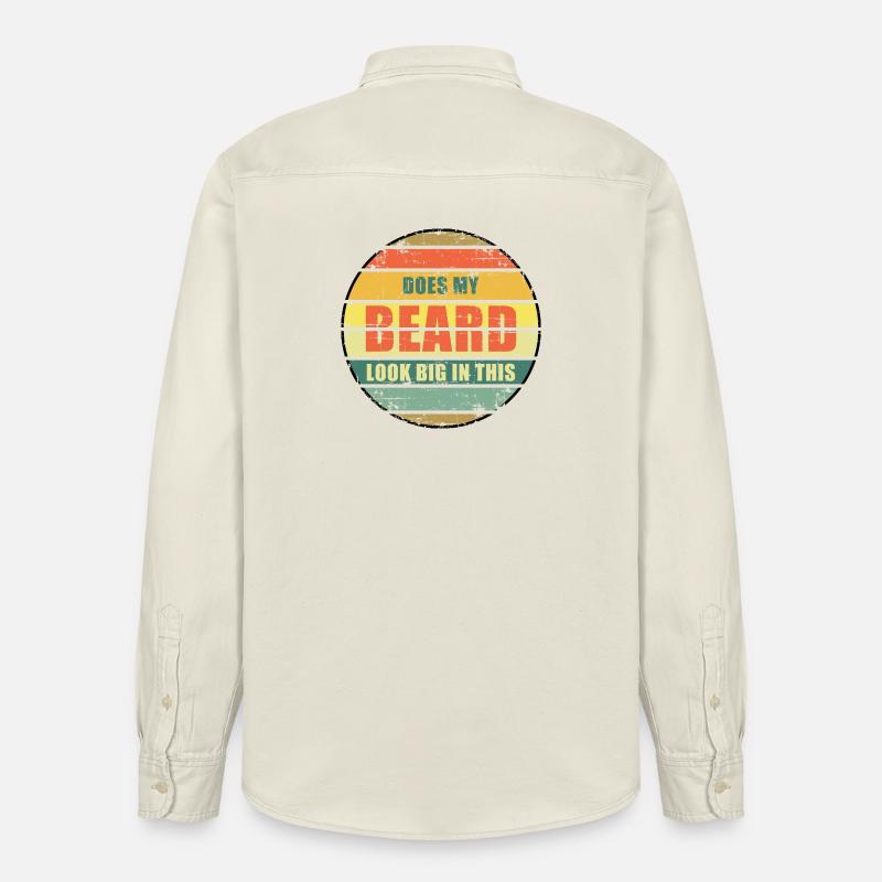 Sieht mein Bart darin groß aus? - Relaxed Fit Unisex Organic Hemd von Stanley/Stella - Natur