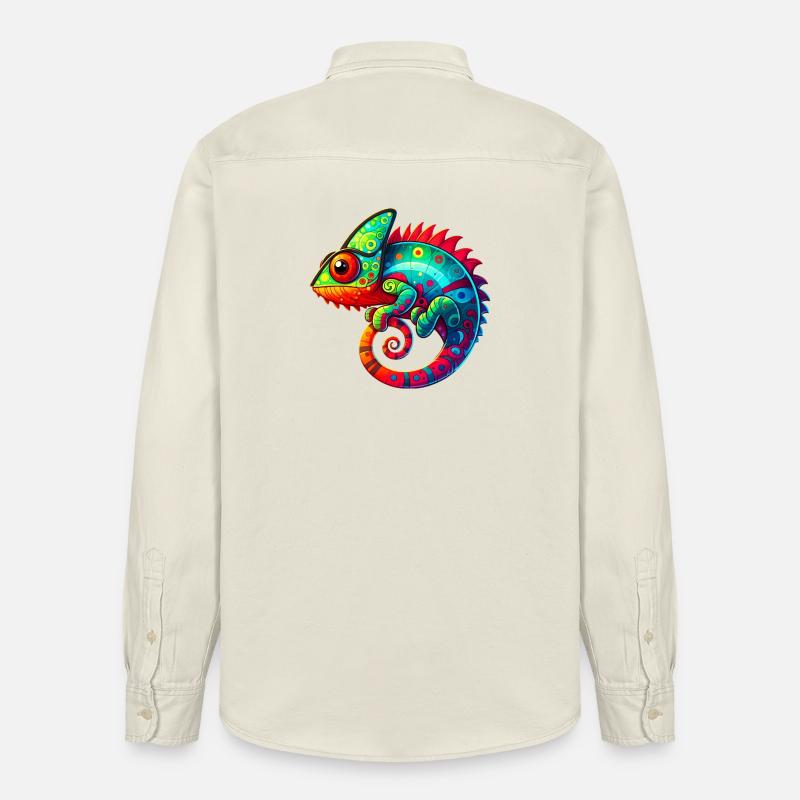Chamäleon - Relaxed Fit Unisex Organic Hemd von Stanley/Stella - Natur