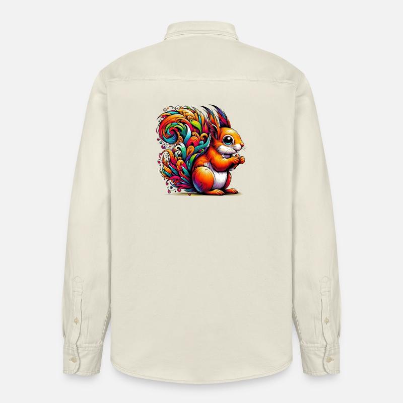 Eichhörnchen - Relaxed Fit Unisex Organic Hemd von Stanley/Stella - Natur